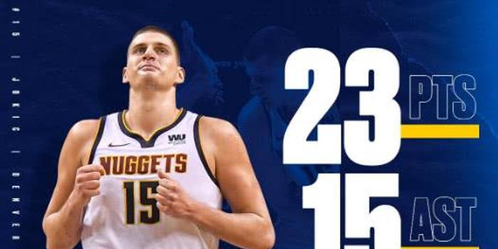  约基奇揽三双助掘金登顶西部榜首席位  